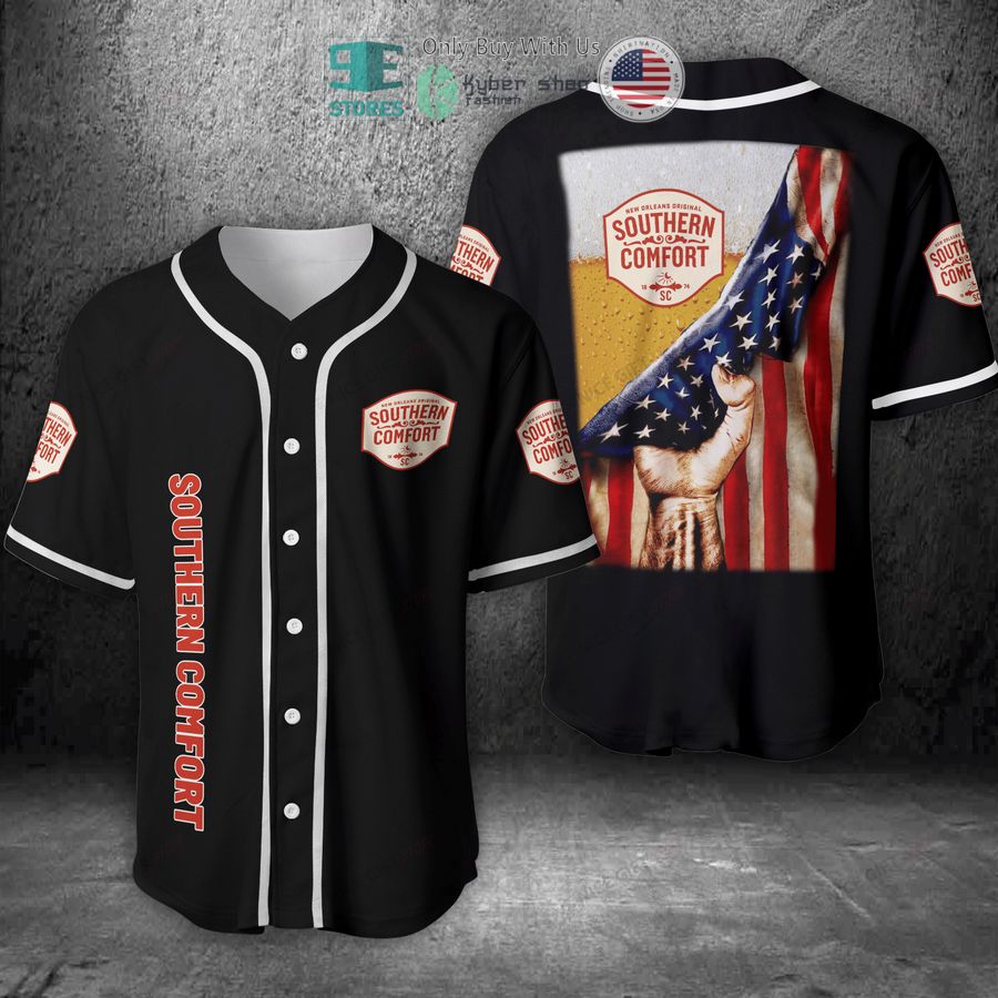 BEST Southern Comfort Beer United States Flag Baseball Jersey Unisex T-shirt, Sweatshirt, Hoodie, Long Sleeve Tee - T-Shirt, Sweatshirt, Hoodie