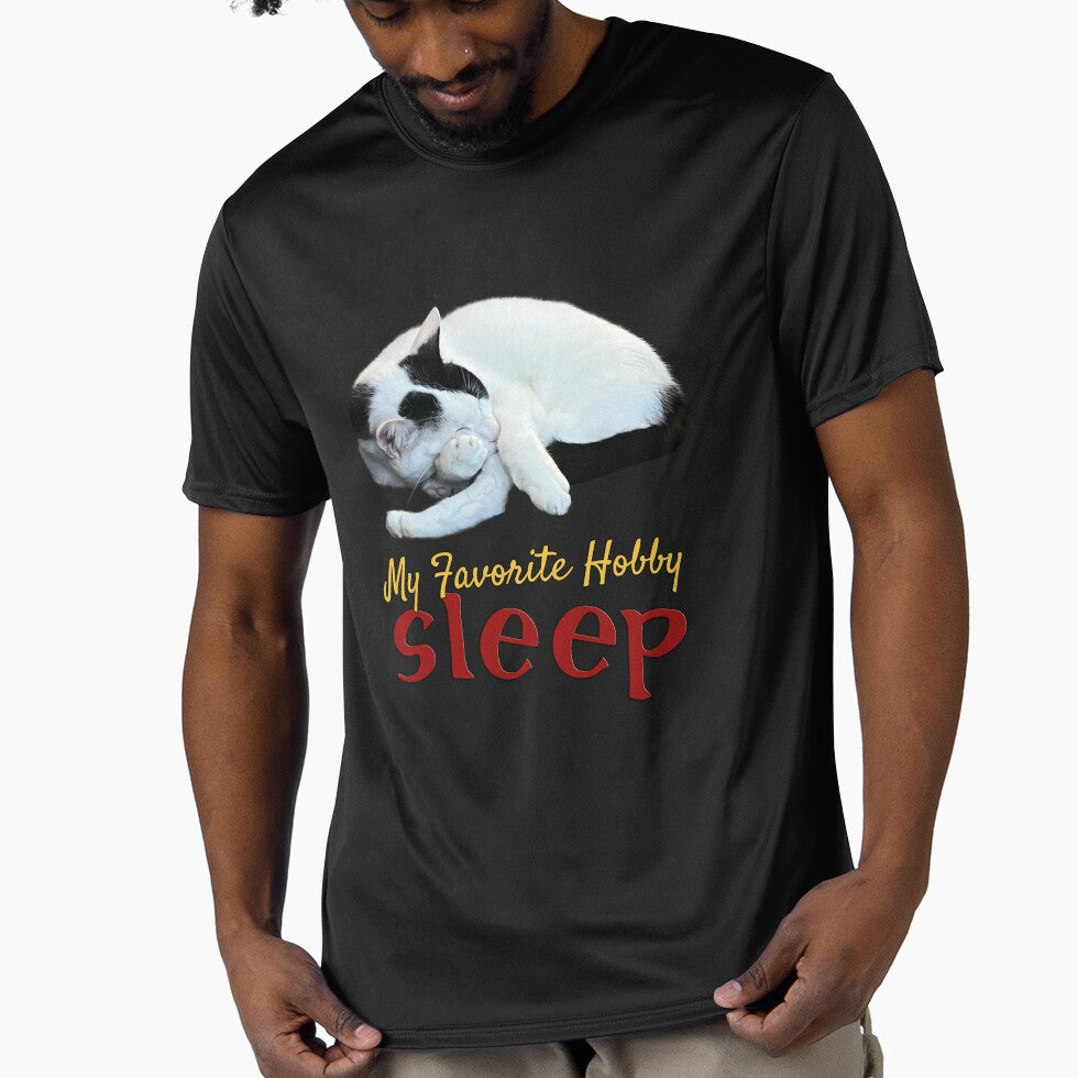 Sleep My Favorite Hobby | I Love Sleep | Just Wanna Sleep Cute Cat by Amazing Arts Designs - T-Shirt, Sweatshirt, Hoodie