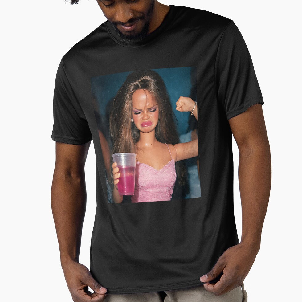 Doll Face Sarcastic Doll Girl Party Drinking Doll Meme by garyeyounge Unisex T-shirt, Sweatshirt, Hoodie, Long Sleeve Tee - T-Shirt, Sweatshirt, Hoodie
