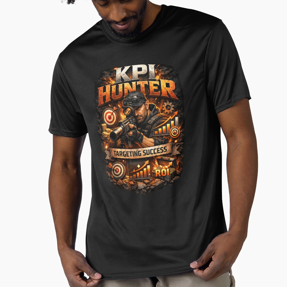 KPI Hunter Funny Work Meme Corporate Office Humor by Echo_Lane Unisex T-shirt, Sweatshirt, Hoodie, Long Sleeve Tee - T-Shirt, Sweatshirt, Hoodie
