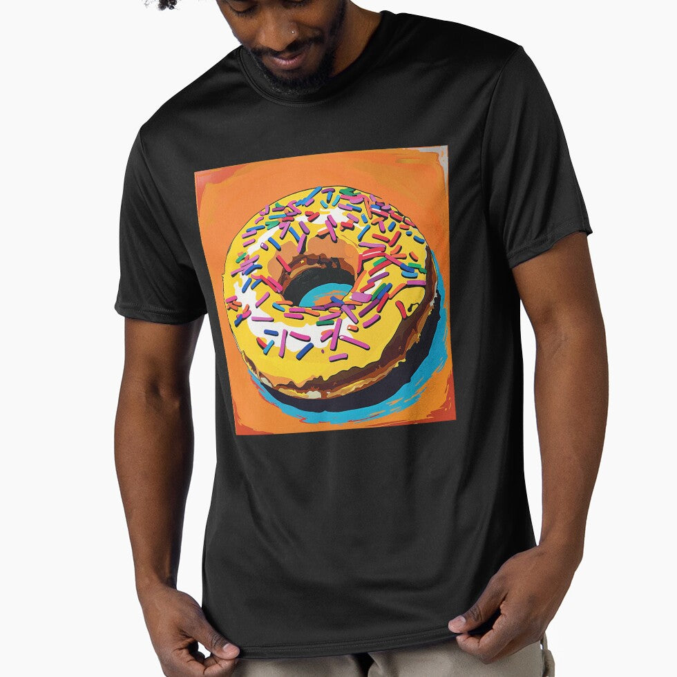 Iced Donut Pop Art 5 by AstroRisq Unisex T-shirt, Sweatshirt, Hoodie, Long Sleeve Tee - T-Shirt, Sweatshirt, Hoodie