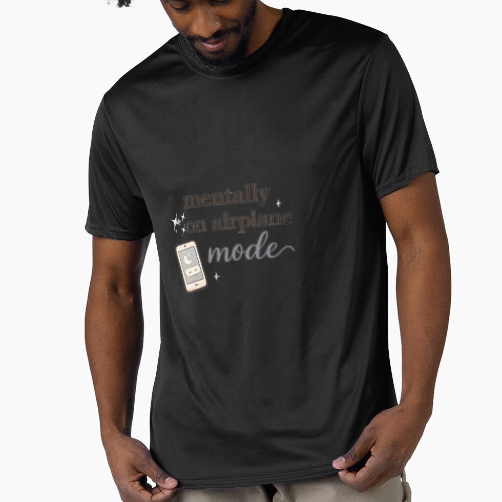 Mentally on Airplane Mode | Funny Introvert Aesthetic Quote Design by AeraArts Unisex T-shirt, Sweatshirt, Hoodie, Long Sleeve Tee - T-Shirt, Sweatshirt, Hoodie