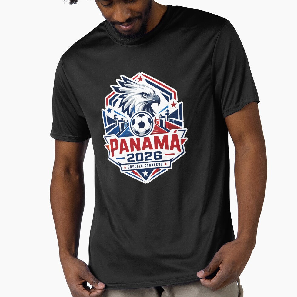 Panama 2026 Football Eagle Crest by RedCircleArt Unisex T-shirt, Sweatshirt, Hoodie, Long Sleeve Tee - T-Shirt, Sweatshirt, Hoodie