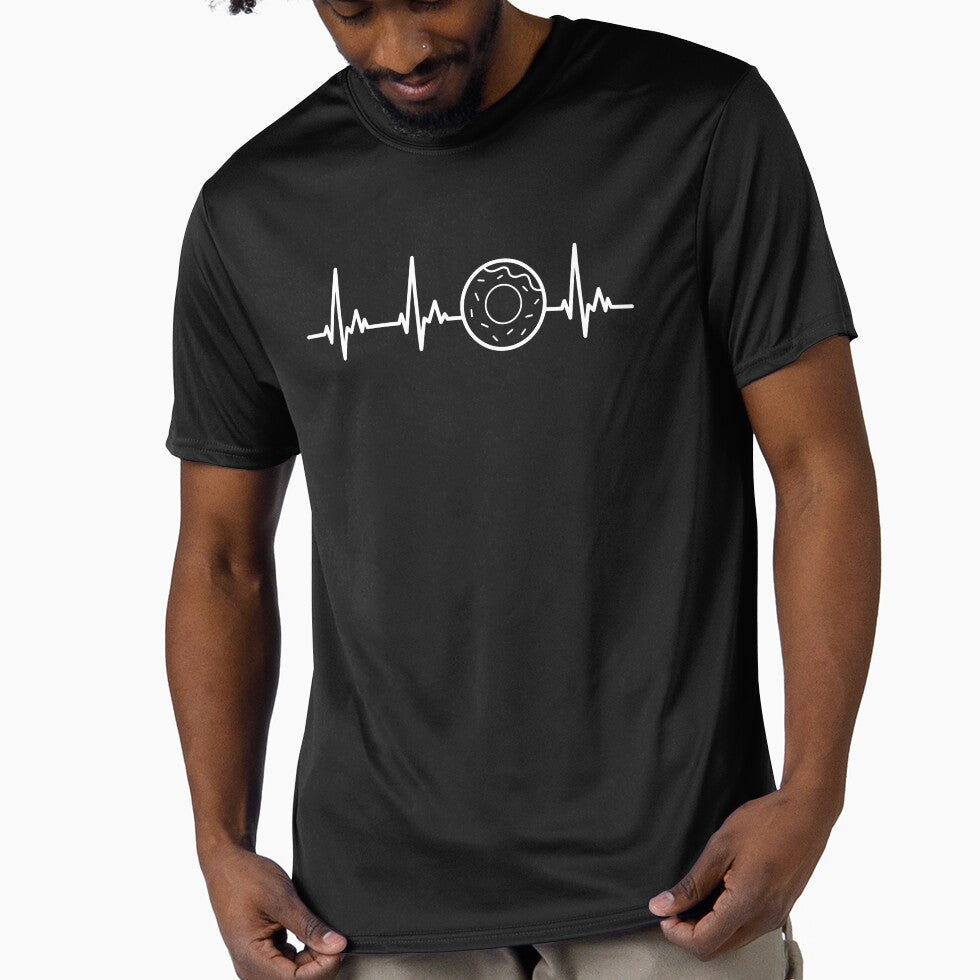 Donut Heartline Design by samshirts Unisex T-shirt, Sweatshirt, Hoodie, Long Sleeve Tee - T-Shirt, Sweatshirt, Hoodie