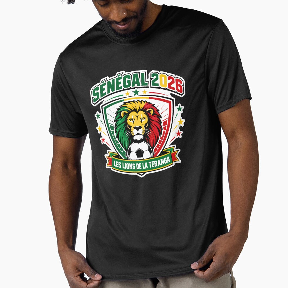 Senegal 2026 Teranga Lions Football Crest by RedCircleArt Unisex T-shirt, Sweatshirt, Hoodie, Long Sleeve Tee - T-Shirt, Sweatshirt, Hoodie