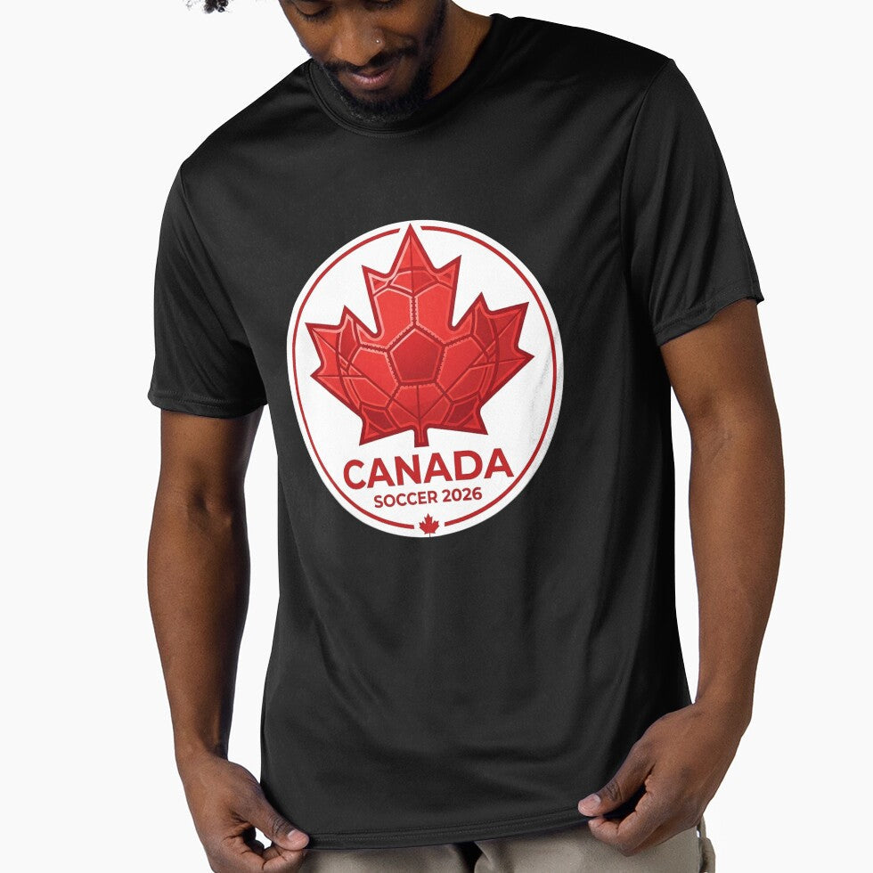 Canada Soccer 2026 Maple Leaf Football by topprinting Unisex T-shirt, Sweatshirt, Hoodie, Long Sleeve Tee - T-Shirt, Sweatshirt, Hoodie