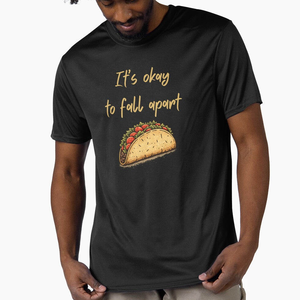 Its Okay To Fall Apart Vintage Taco - Mental Health Humor by DONT ASK CLUB Unisex T-shirt, Sweatshirt, Hoodie, Long Sleeve Tee - T-Shirt, Sweatshirt, Hoodie