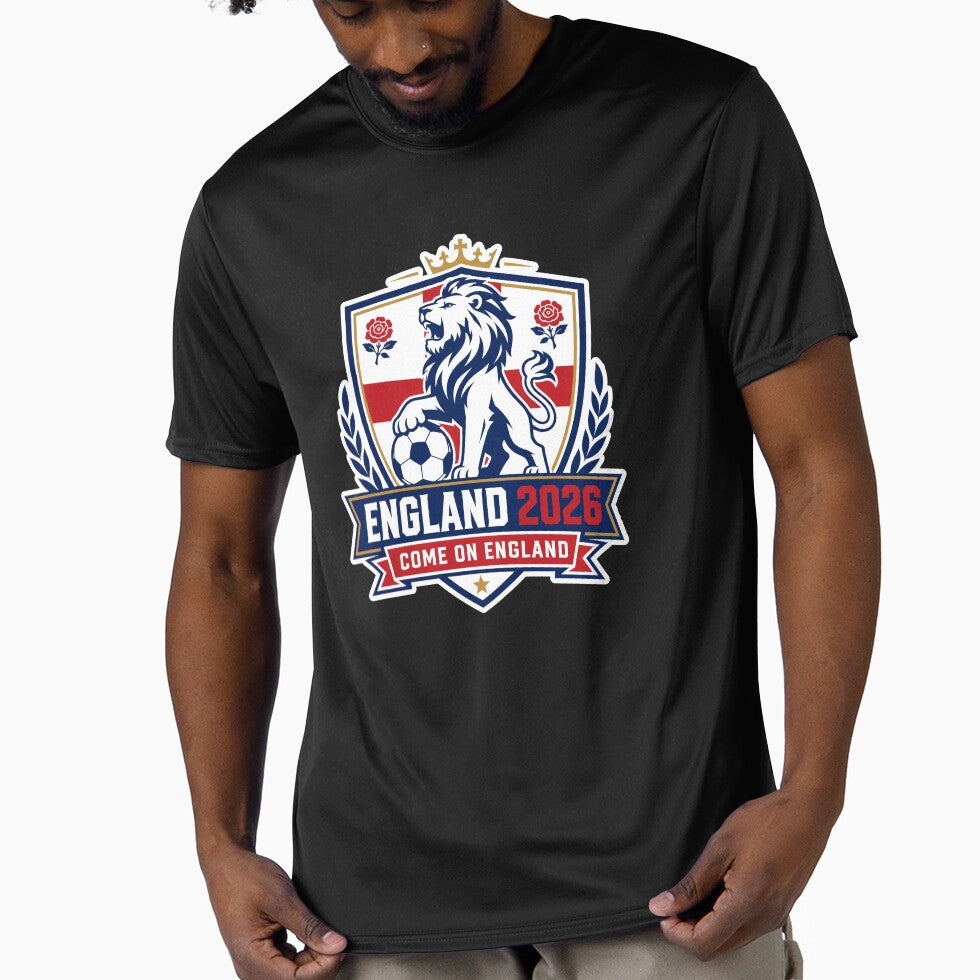 England 2026 Lion Football Team by RedCircleArt Unisex T-shirt, Sweatshirt, Hoodie, Long Sleeve Tee - T-Shirt, Sweatshirt, Hoodie