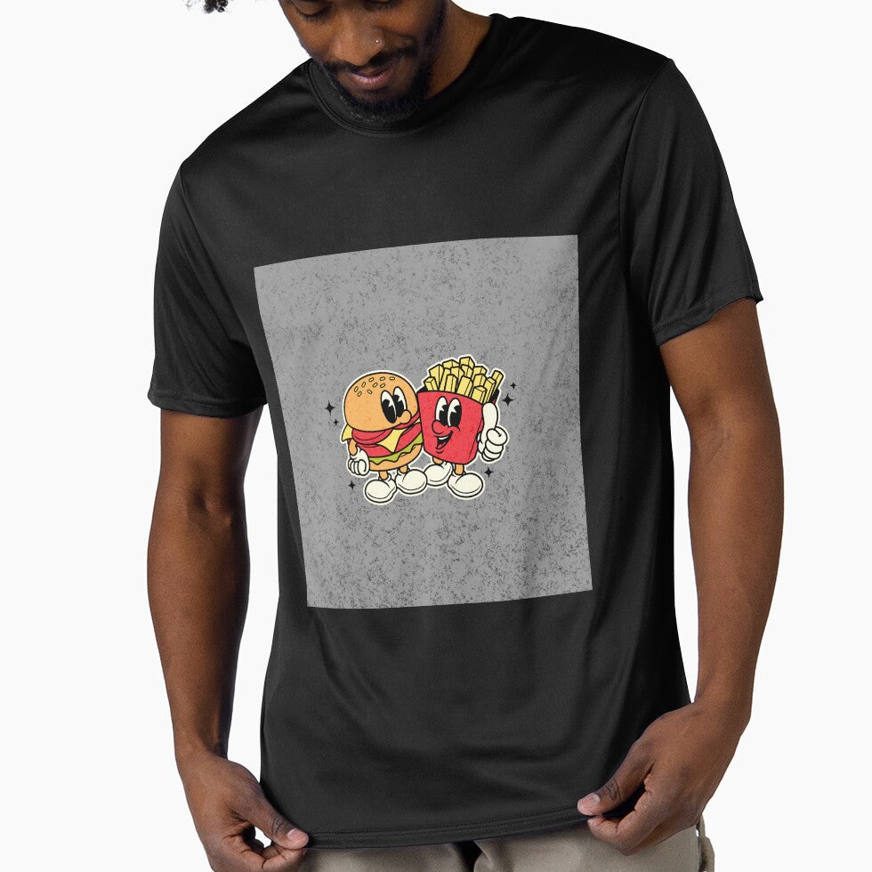 Burger & fries lovers by ModederZukunft Unisex T-shirt, Sweatshirt, Hoodie, Long Sleeve Tee - T-Shirt, Sweatshirt, Hoodie