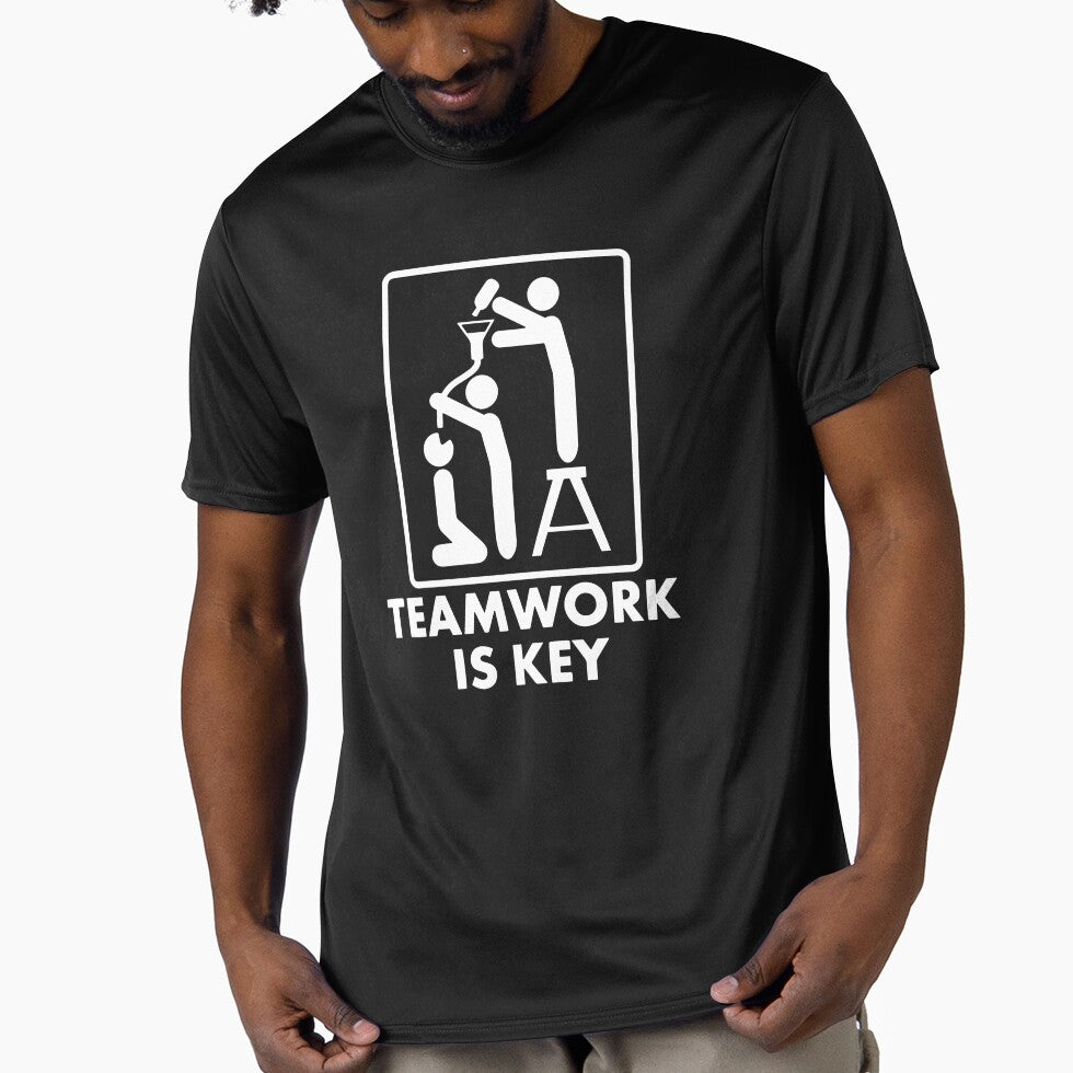 Beer Drinking - Teamwork Is Key by clickmostro Unisex T-shirt, Sweatshirt, Hoodie, Long Sleeve Tee - T-Shirt, Sweatshirt, Hoodie