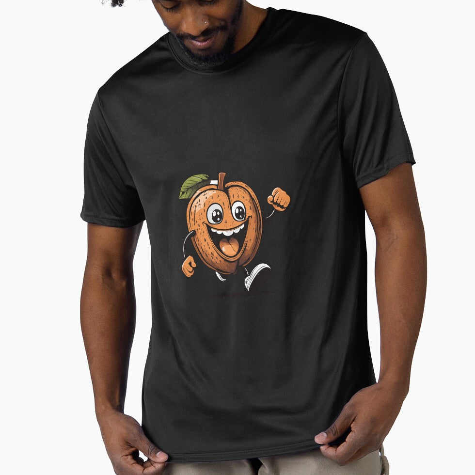 The walnut is smiling "Joyful Nut" by Firas Aljazzar Unisex T-shirt, Sweatshirt, Hoodie, Long Sleeve Tee - T-Shirt, Sweatshirt, Hoodie