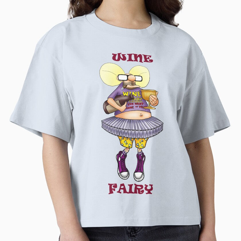 Funny Wine Fairy Cartoon Humor by abbottoons Unisex T-shirt, Sweatshirt, Hoodie, Long Sleeve Tee - T-Shirt, Sweatshirt, Hoodie