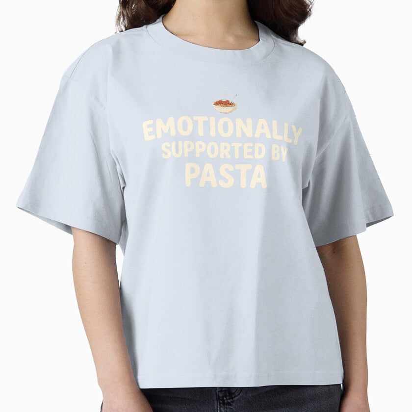 Emotionally Supported By Pasta by NicoVeithen Unisex T-shirt, Sweatshirt, Hoodie, Long Sleeve Tee - T-Shirt, Sweatshirt, Hoodie