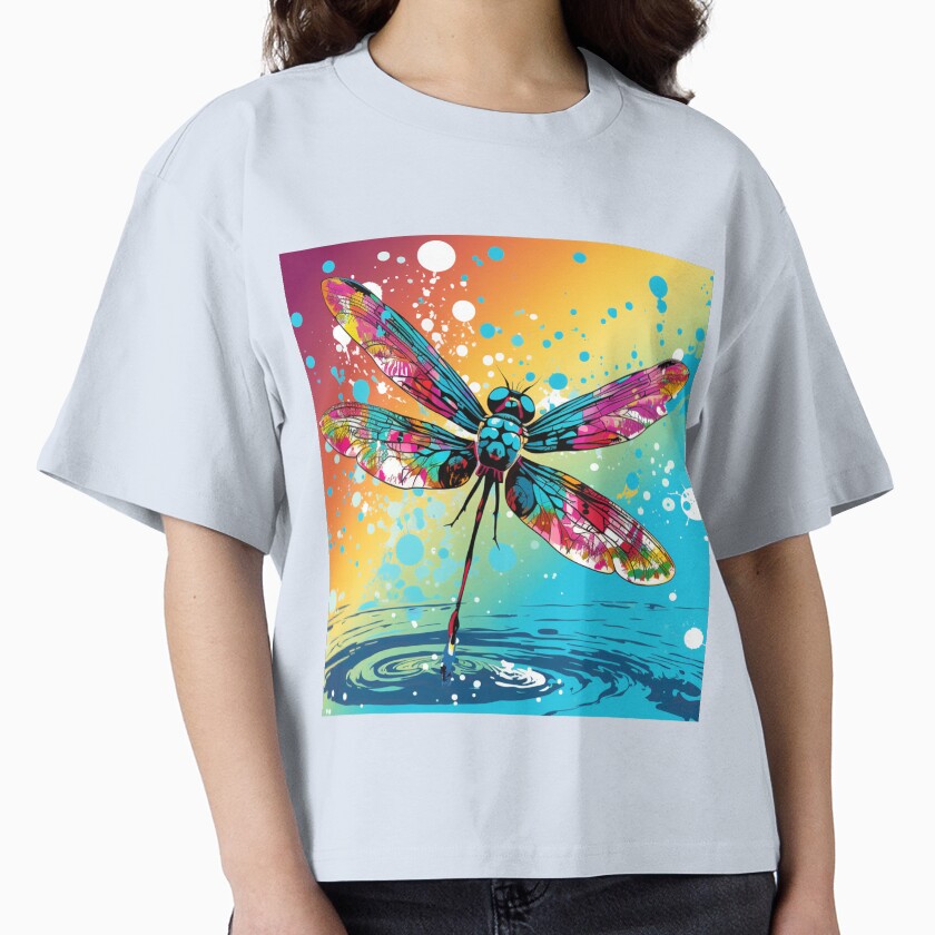 Dragonfly Pop Art 1 by AstroRisq Unisex T-shirt, Sweatshirt, Hoodie, Long Sleeve Tee - T-Shirt, Sweatshirt, Hoodie