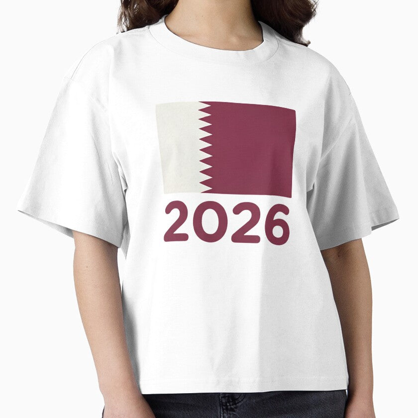 Qatar Flag 2026 World Cup Football Fan Design | Qatar Soccer Supporter Merchandise by 21 Tulips - T-Shirt, Sweatshirt, Hoodie
