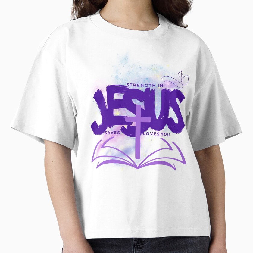 Strength in Jesus, Jesus Loves You by ZerotwoStudio Unisex T-shirt, Sweatshirt, Hoodie, Long Sleeve Tee - T-Shirt, Sweatshirt, Hoodie