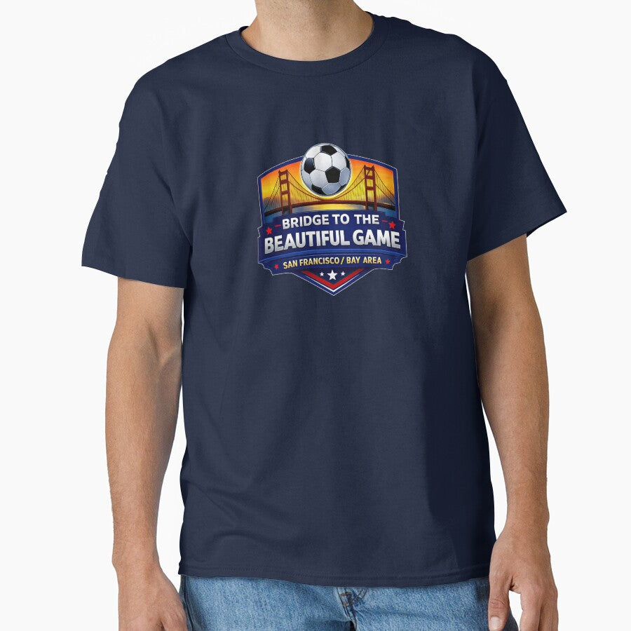 Golden Gate Soccer Emblem San Francisco by BrickByDream Unisex T-shirt, Sweatshirt, Hoodie, Long Sleeve Tee - T-Shirt, Sweatshirt, Hoodie