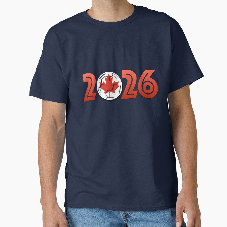 Canada Soccer 2026 Design by IntelliMindDesigns Unisex T-shirt, Sweatshirt, Hoodie, Long Sleeve Tee - T-Shirt, Sweatshirt, Hoodie