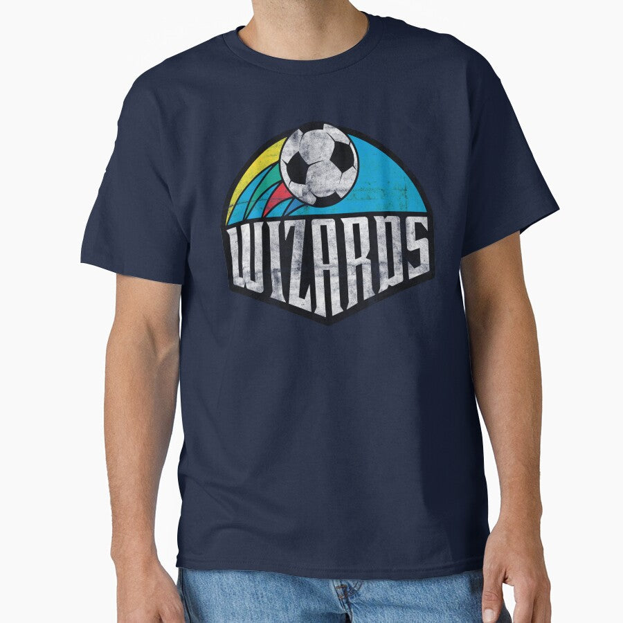 Kansas City Wizards (Vintage/Distressed) by Texterns Unisex T-shirt, Sweatshirt, Hoodie, Long Sleeve Tee - T-Shirt, Sweatshirt, Hoodie