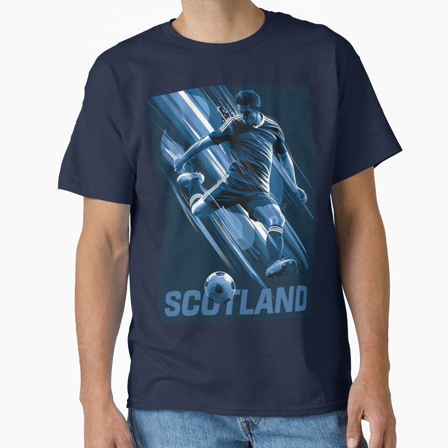 Scotland Soccer by StudioRedKoala Unisex T-shirt, Sweatshirt, Hoodie, Long Sleeve Tee - T-Shirt, Sweatshirt, Hoodie