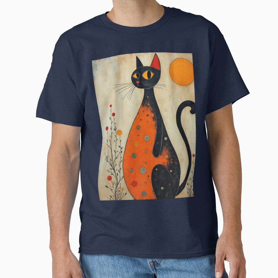 Side Eye Cat by Kallak-AI-Art Unisex T-shirt, Sweatshirt, Hoodie, Long Sleeve Tee - T-Shirt, Sweatshirt, Hoodie