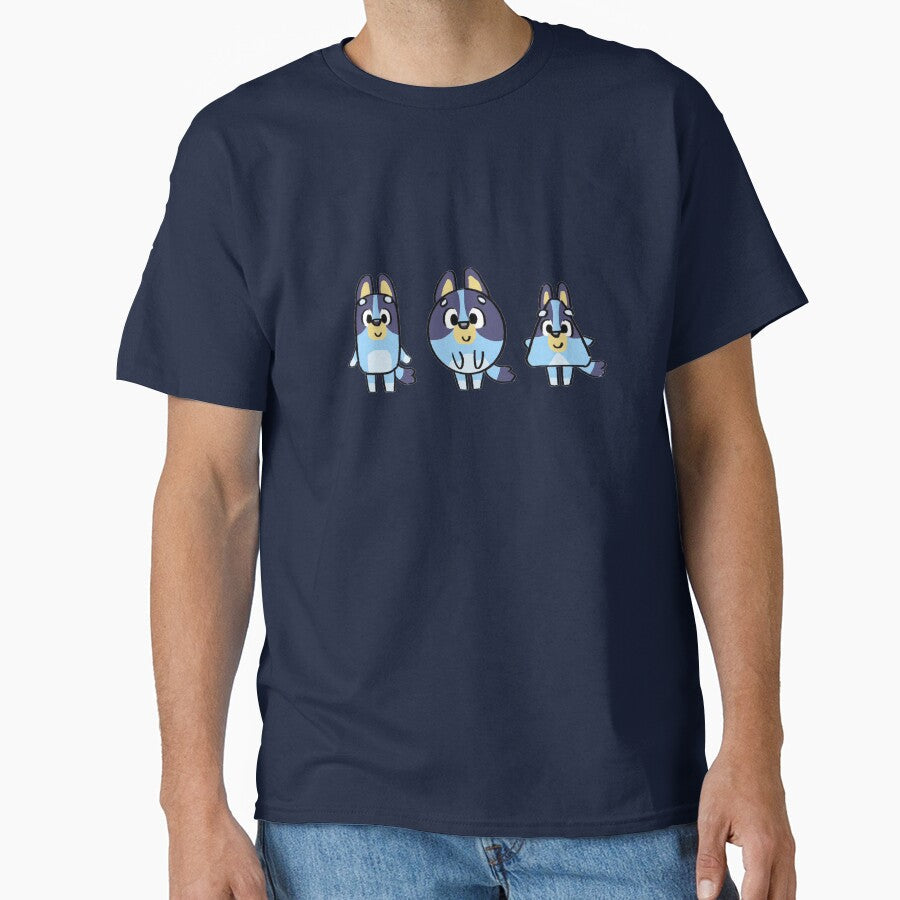 Bluey Cartoon Fanart by Twelvecloth Unisex T-shirt, Sweatshirt, Hoodie, Long Sleeve Tee - T-Shirt, Sweatshirt, Hoodie