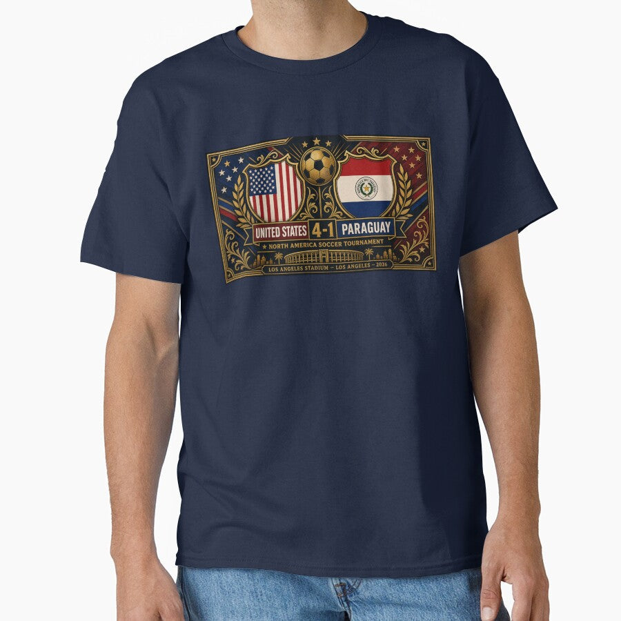 USA Paraguay 4-1 Ornate Artwork by BrickByDream Unisex T-shirt, Sweatshirt, Hoodie, Long Sleeve Tee - T-Shirt, Sweatshirt, Hoodie