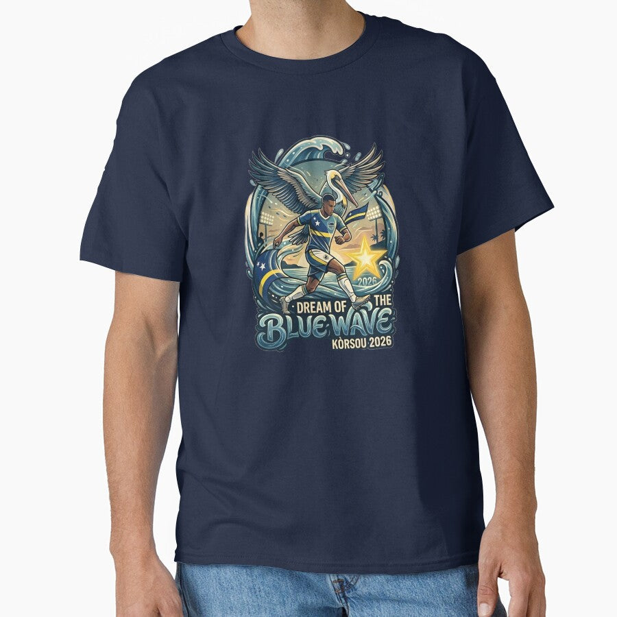Dream Of The Blue Wave Curaao - World Cup 2026 by VoidAnimeStudio Unisex T-shirt, Sweatshirt, Hoodie, Long Sleeve Tee - T-Shirt, Sweatshirt, Hoodie