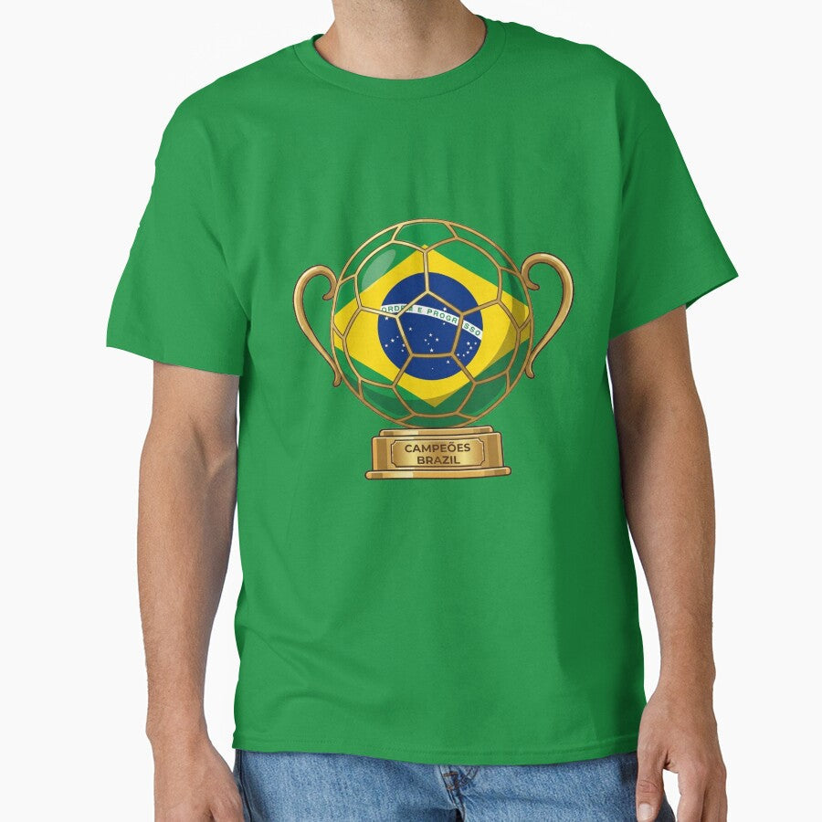Brazil Football FAN by CTN-Designs Unisex T-shirt, Sweatshirt, Hoodie, Long Sleeve Tee - T-Shirt, Sweatshirt, Hoodie
