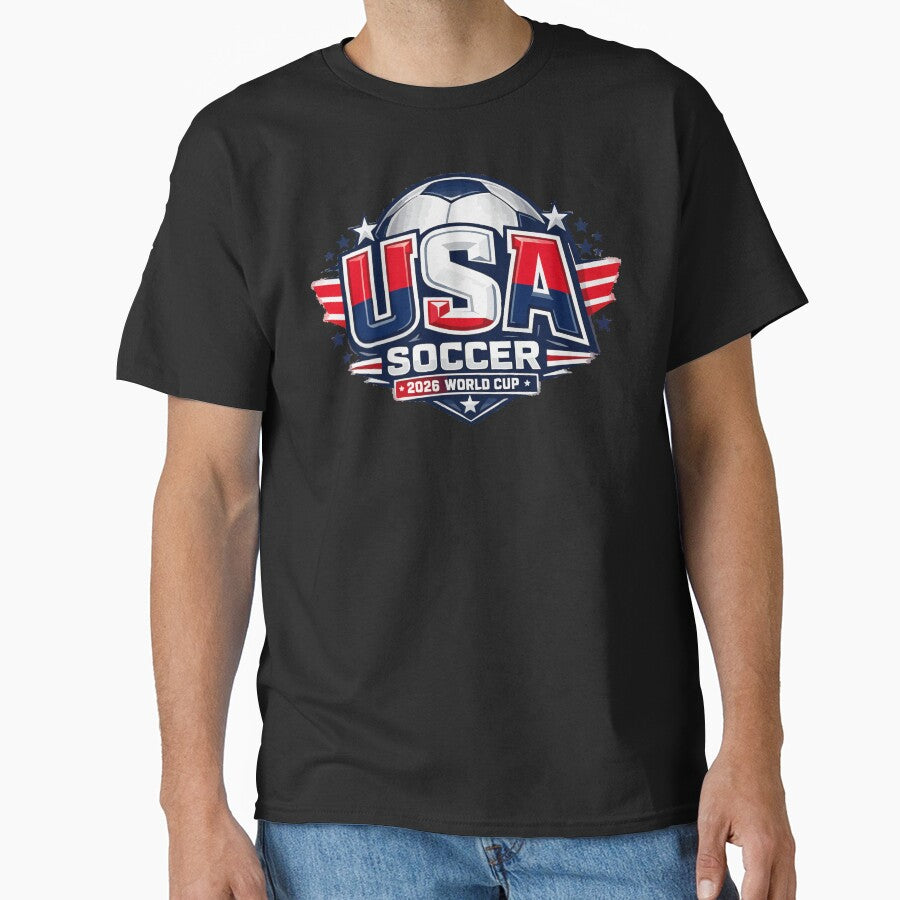 USA Soccer Nation 2026 by XYZ Studio Unisex T-shirt, Sweatshirt, Hoodie, Long Sleeve Tee - T-Shirt, Sweatshirt, Hoodie