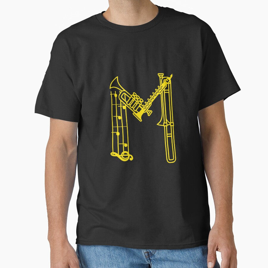 Initial Monogram M by Rajeev  Singh Unisex T-shirt, Sweatshirt, Hoodie, Long Sleeve Tee - T-Shirt, Sweatshirt, Hoodie