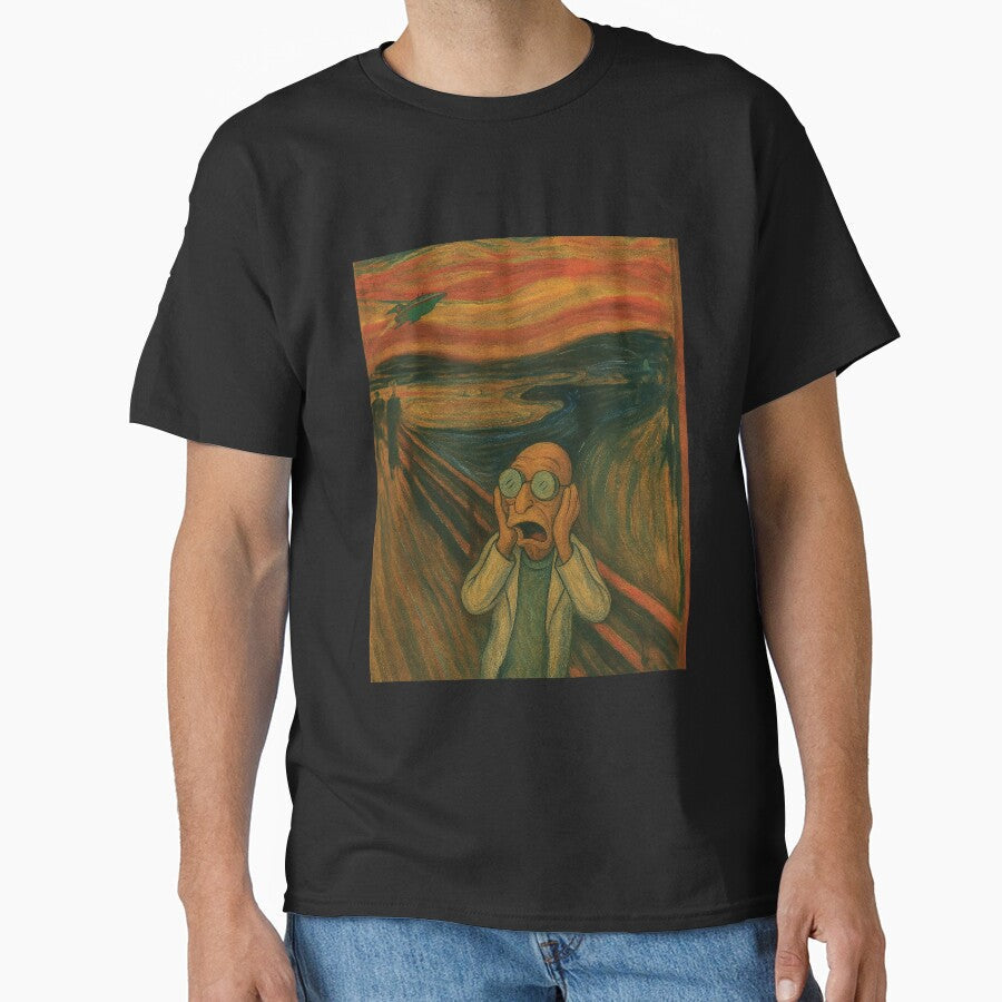 The Professor's Scream by psykhaotic Unisex T-shirt, Sweatshirt, Hoodie, Long Sleeve Tee - T-Shirt, Sweatshirt, Hoodie
