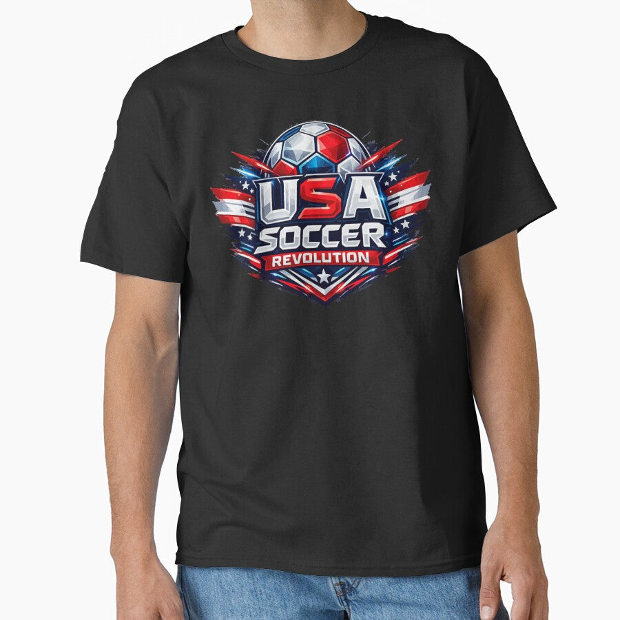 USA Soccer Revolution 2026 by XYZ Studio Unisex T-shirt, Sweatshirt, Hoodie, Long Sleeve Tee - T-Shirt, Sweatshirt, Hoodie