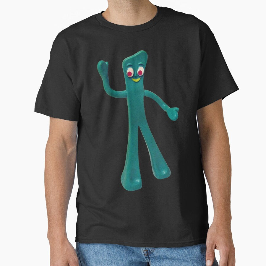 Gumby cartoon art by RedManzanas Unisex T-shirt, Sweatshirt, Hoodie, Long Sleeve Tee - T-Shirt, Sweatshirt, Hoodie