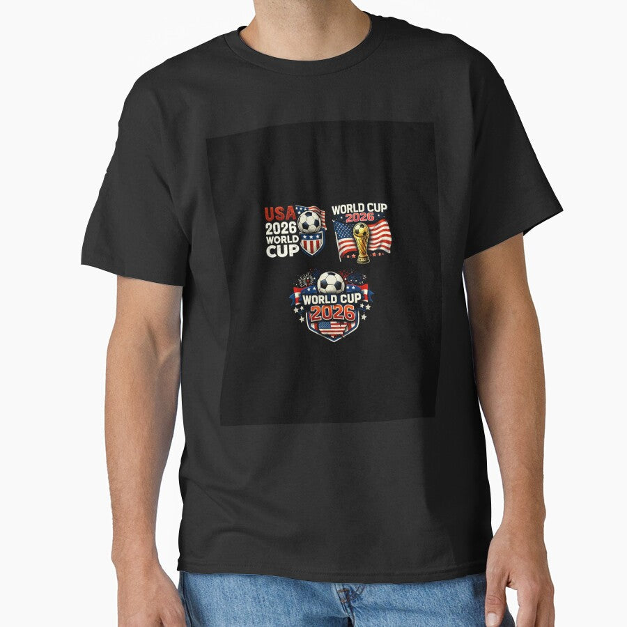 World Cup 2026 USA T-Shirt  Soccer Football Fan Design | America Host Edition by NomadUSArt - T-Shirt, Sweatshirt, Hoodie
