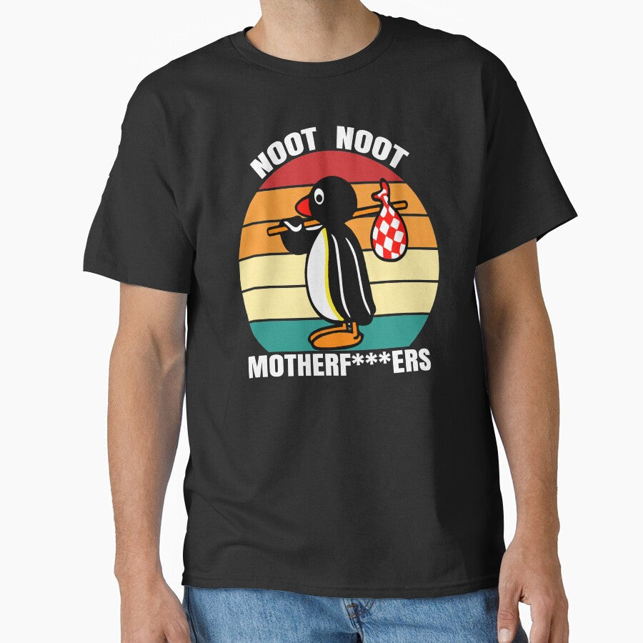 Noot Noot Pingu, Funny Gift Noot Noot, Pingu Noot Noot Motherf by Ake10 Unisex T-shirt, Sweatshirt, Hoodie, Long Sleeve Tee - T-Shirt, Sweatshirt, Hoodie