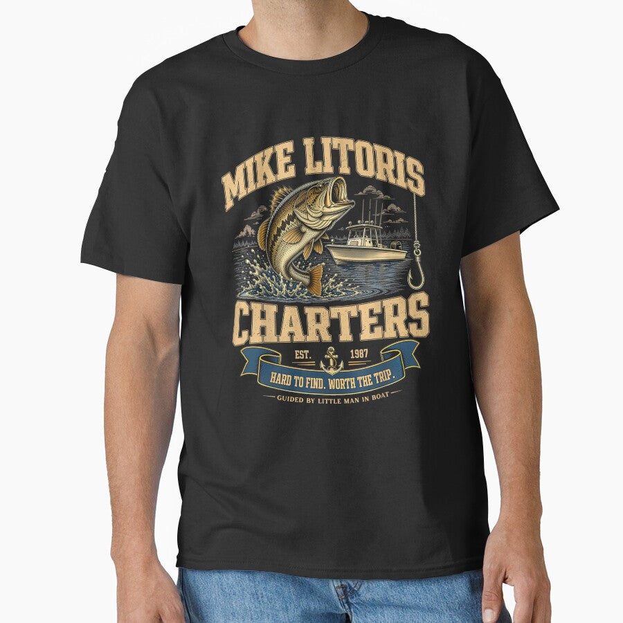 Mike Litoris Funny Adult Humor Retro Innuendo Joke Design by kiralynstration Unisex T-shirt, Sweatshirt, Hoodie, Long Sleeve Tee - T-Shirt, Sweatshirt, Hoodie