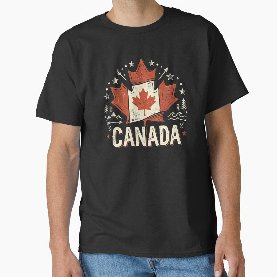 Vintage Canada by civomgon Unisex T-shirt, Sweatshirt, Hoodie, Long Sleeve Tee - T-Shirt, Sweatshirt, Hoodie