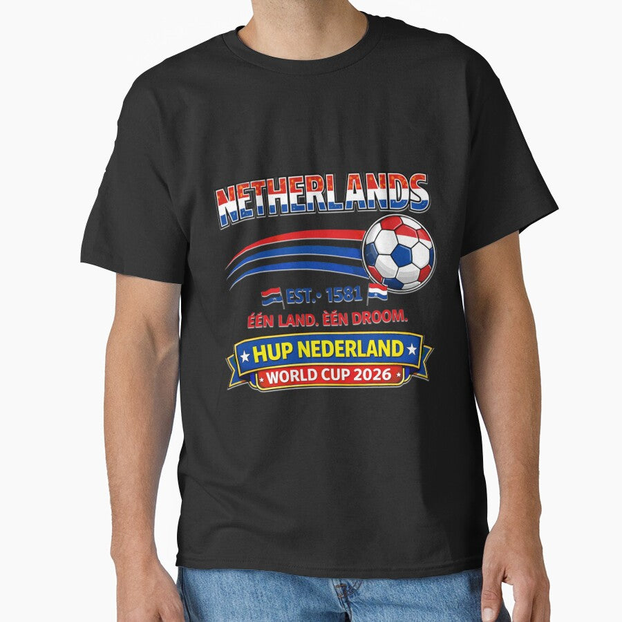 Netherlands Soccer Supporter 2026 Competition by Tsugraf Designs Unisex T-shirt, Sweatshirt, Hoodie, Long Sleeve Tee - T-Shirt, Sweatshirt, Hoodie
