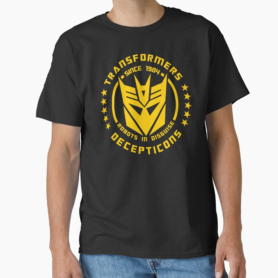 transformers DECEPTICONS logo [yellow] by Jefrox Unisex T-shirt, Sweatshirt, Hoodie, Long Sleeve Tee - T-Shirt, Sweatshirt, Hoodie