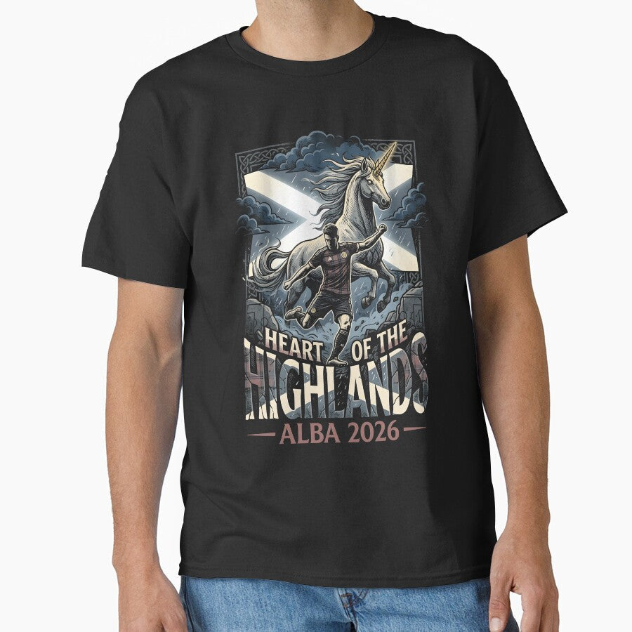 Heart Of The Highlands Scotland World Cup 2026 by VoidAnimeStudio Unisex T-shirt, Sweatshirt, Hoodie, Long Sleeve Tee - T-Shirt, Sweatshirt, Hoodie