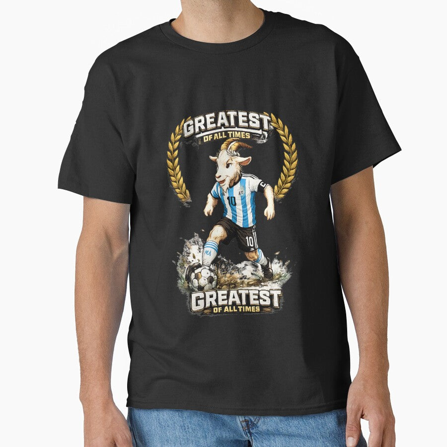 Greatest Of All Time Soccer Goat Argentina Champion Graphic by digitalbob60 Unisex T-shirt, Sweatshirt, Hoodie, Long Sleeve Tee - T-Shirt, Sweatshirt, Hoodie