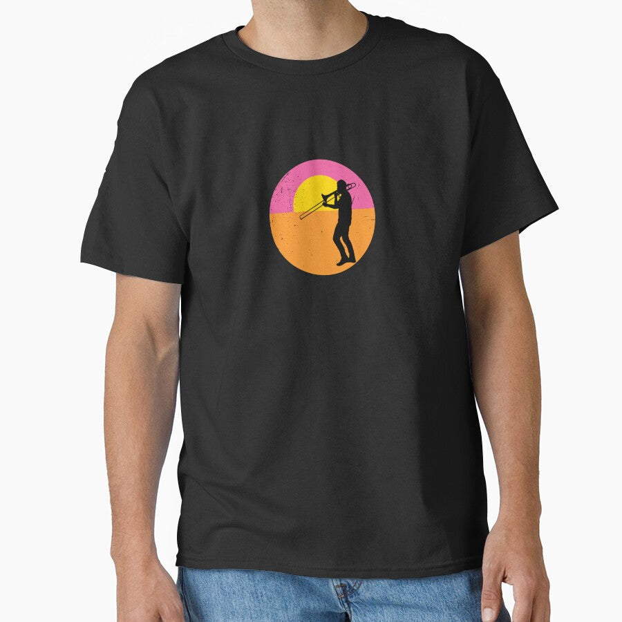 Endless Summer Trombone player silhouette by tdimillo Unisex T-shirt, Sweatshirt, Hoodie, Long Sleeve Tee - T-Shirt, Sweatshirt, Hoodie