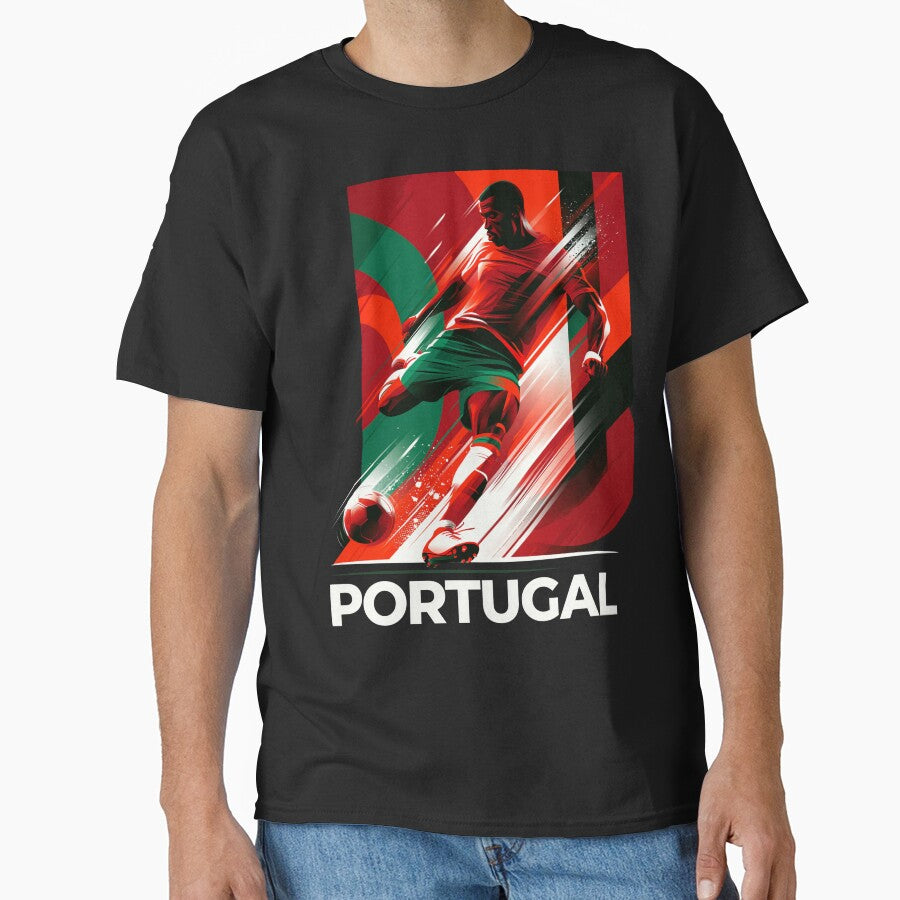 Portugal Soccer by StudioRedKoala Unisex T-shirt, Sweatshirt, Hoodie, Long Sleeve Tee - T-Shirt, Sweatshirt, Hoodie