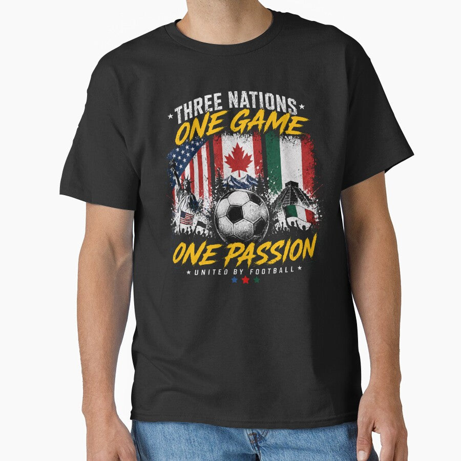 Three Nations, One Game, One Passion, United By Football by legendaryskins Unisex T-shirt, Sweatshirt, Hoodie, Long Sleeve Tee - T-Shirt, Sweatshirt, Hoodie