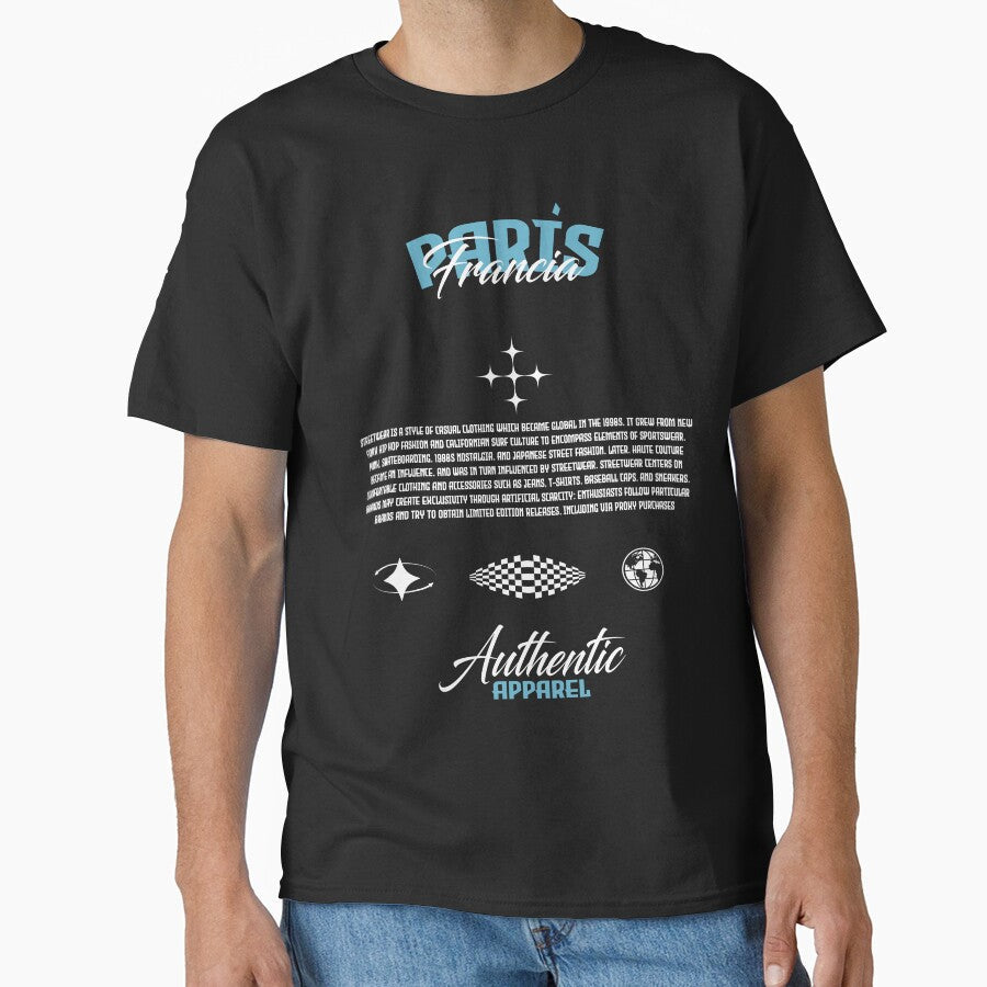 Paris France Streetwear by NF Designs Studio DTF Unisex T-shirt, Sweatshirt, Hoodie, Long Sleeve Tee - T-Shirt, Sweatshirt, Hoodie