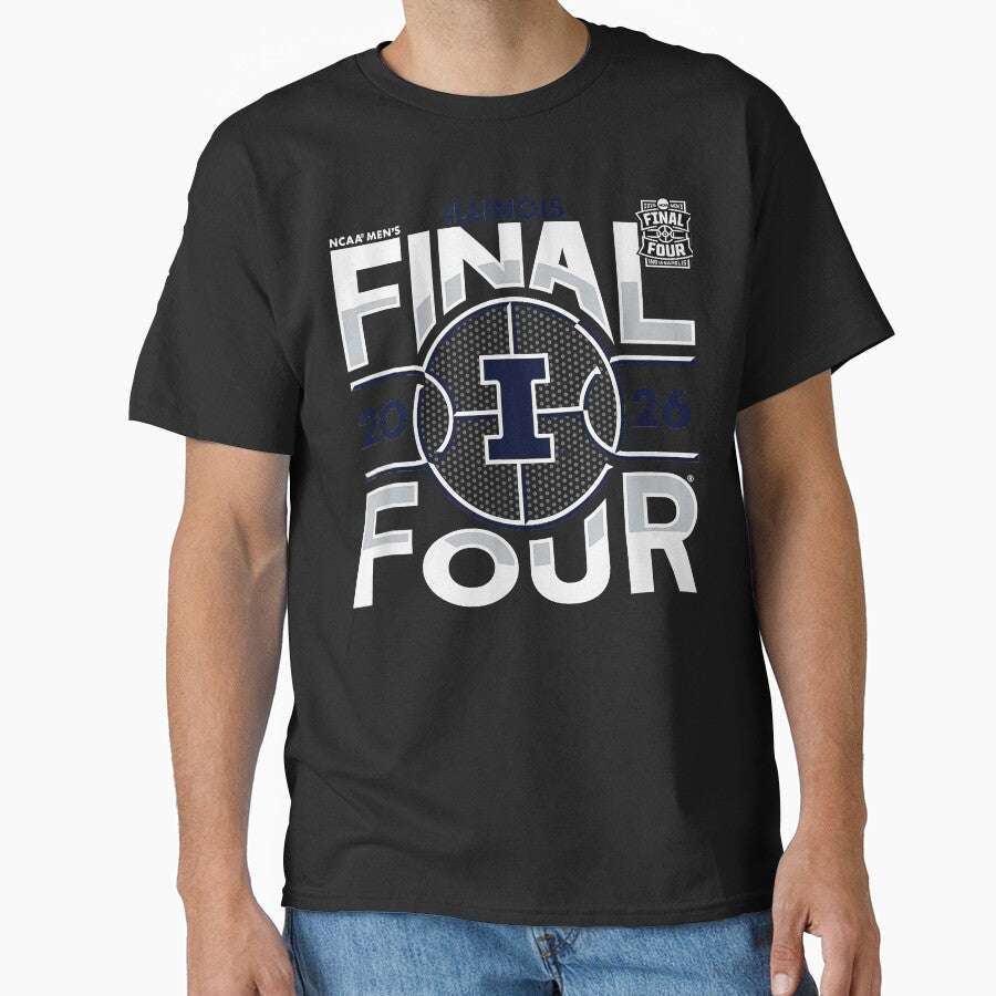 Illinois Illini Final Four 2026 Men'S March Madness Logo T S by surikhocnhe2022 Unisex T-shirt, Sweatshirt, Hoodie, Long Sleeve Tee - T-Shirt, Sweatshirt, Hoodie