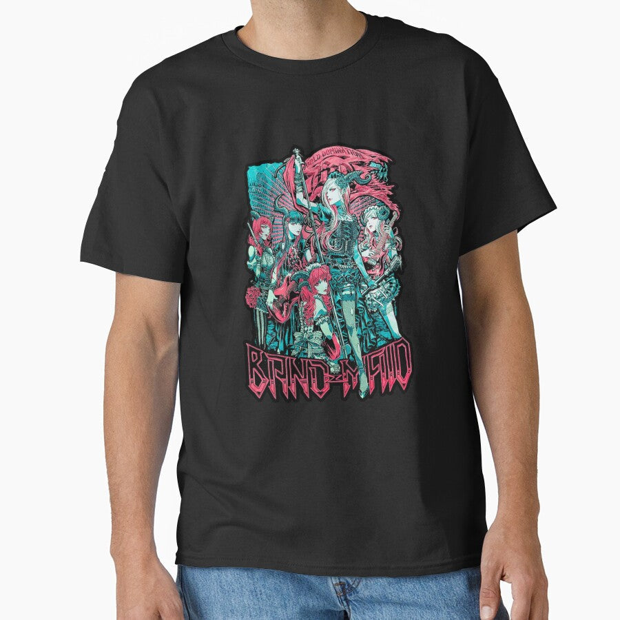 Best Art Band Maid Design by VillanedaUS Unisex T-shirt, Sweatshirt, Hoodie, Long Sleeve Tee - T-Shirt, Sweatshirt, Hoodie