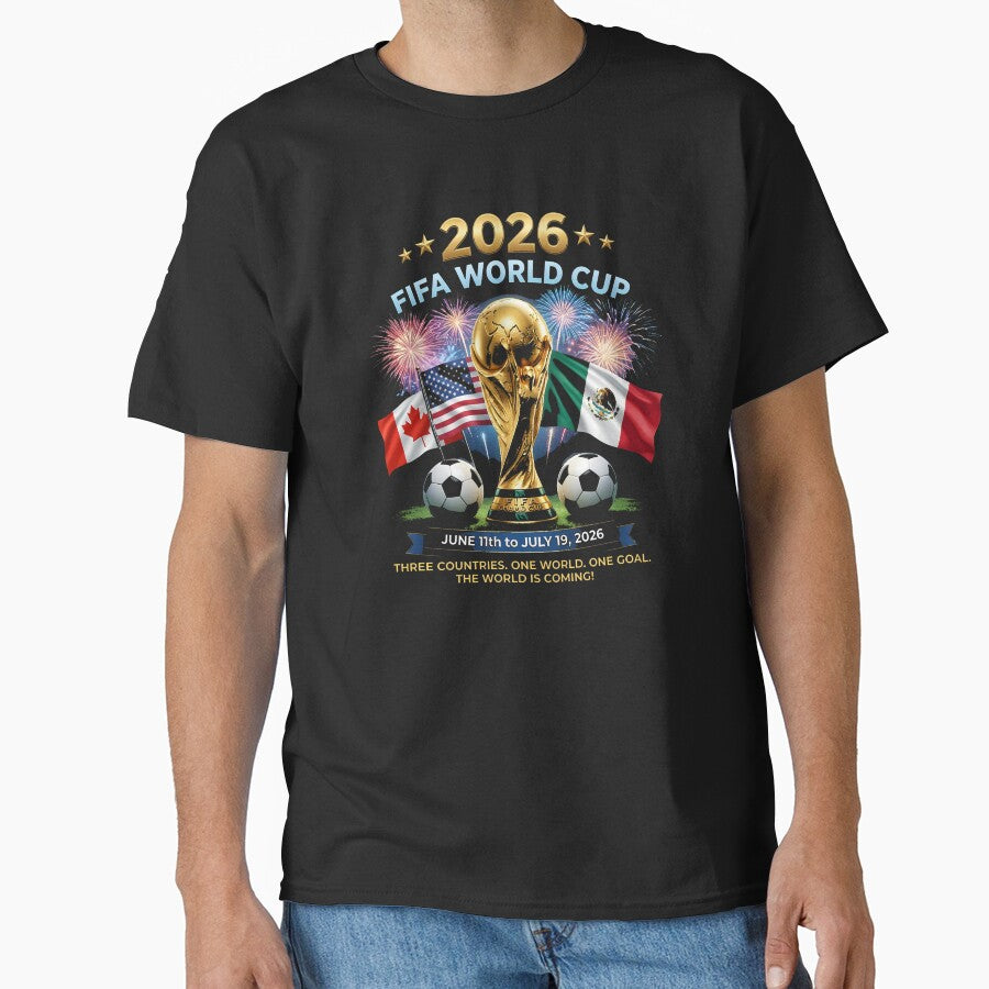 World Cup 2026 Soccer Tournament Classic T-Shirt by Badriiiii Unisex T-shirt, Sweatshirt, Hoodie, Long Sleeve Tee - T-Shirt, Sweatshirt, Hoodie