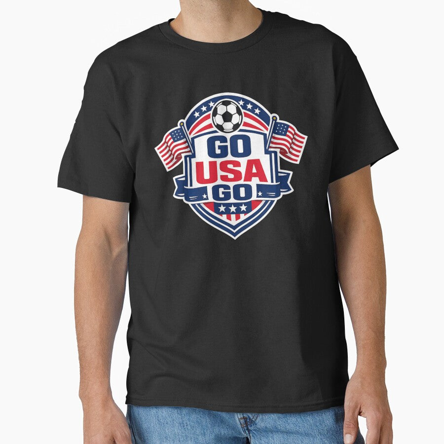 GO USA GO. Football Soccer World Cup USA 2026 by PerfectMatch Unisex T-shirt, Sweatshirt, Hoodie, Long Sleeve Tee - T-Shirt, Sweatshirt, Hoodie